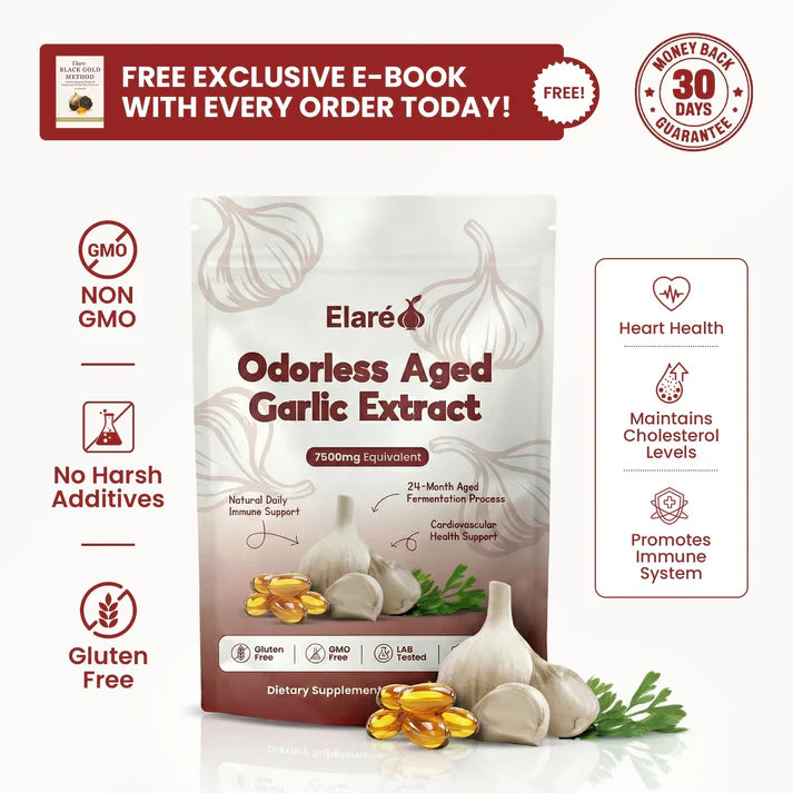 Aged Garlic Extract – 7500mg Odorless Softgels